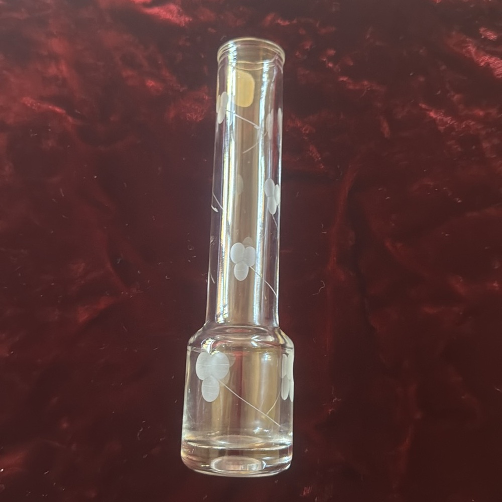 🌹 Eamon Glass; VINTAGE Beautiful Ireland Hand-Cut Crystal Etched Mini Vase 6” - Picture 4 of 10